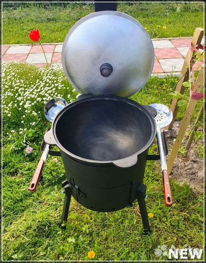Чугунный узбекский казан новый