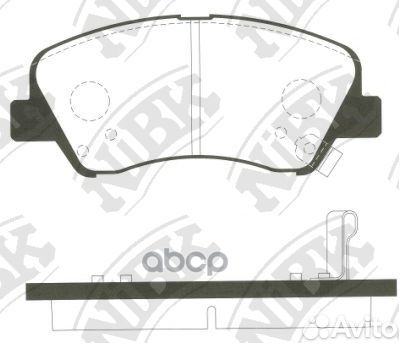 Колодки пер. hyundai elantra,I30,ceed 11 PN05