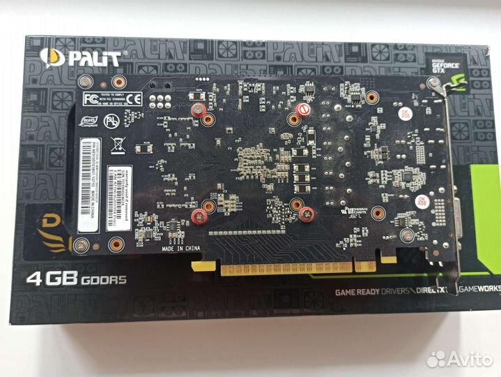 Видеокарта palit 1050 ti