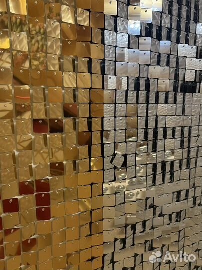 Панель декоративная паедка золото серебро банер