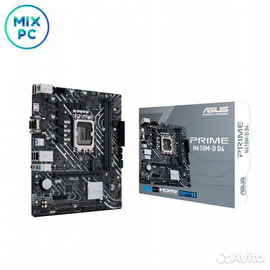 Материнская плата LGA1700 asus prime H610M-D D4