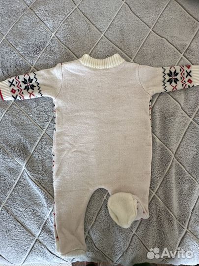 Комбинезон вызаный шерсть 68 размер