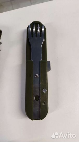 Набор походный вилка, ложка, нож на рыбалку