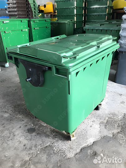 Мусорный евроконтейнер 1100л Ш3755