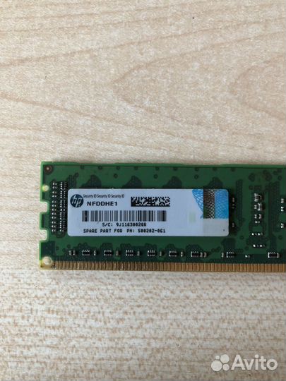 Память HP 2GB 2Rx8 500202-061 / 501533-001