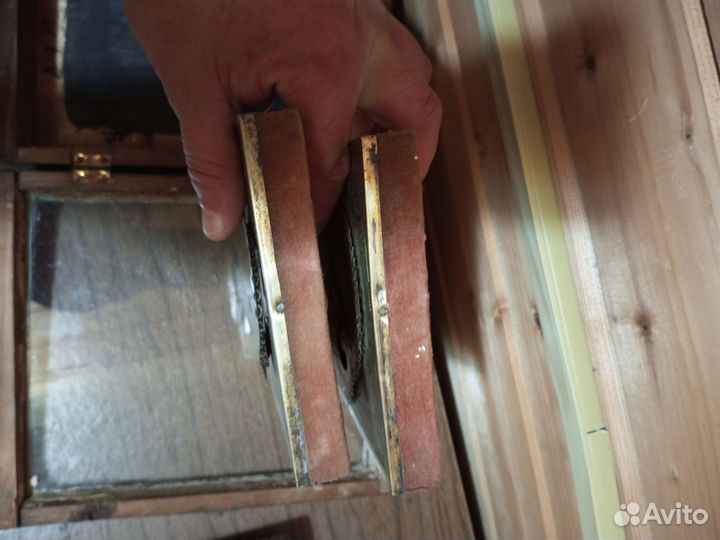 Икона Спас и Казань венчальная пара штихель оригин