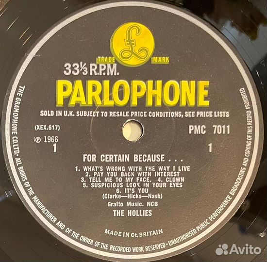 The Hollies – For Certain Because (Англия 1966г.)