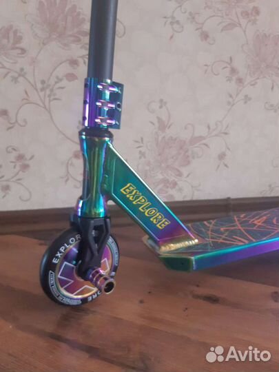 Трюковой самокат explore flaminia deluxe неохром