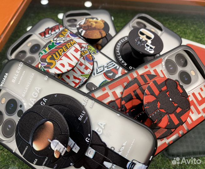 Чехол Magsafe с попсокетом на iPhone 14 Pro