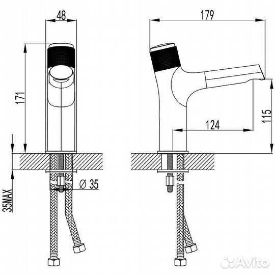 Смеситель для раковины Lemark lm4676c Хром