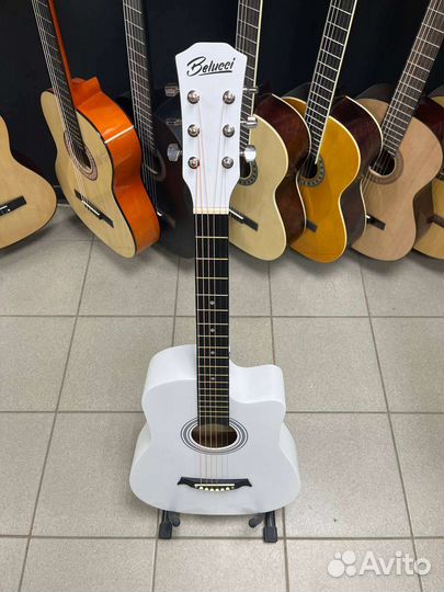 Гитара Акустическая Белая