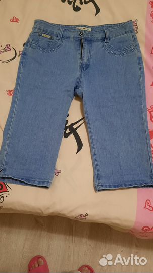 Женские джинсовые бриджи