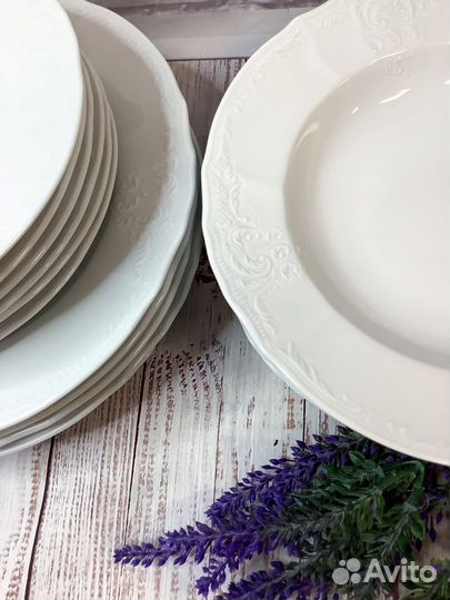 Тарелки. Недекорированный фарфор Чехия Бернадотт