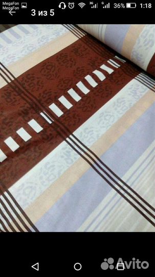 Рулон ткани бязь плотная премиум-класса