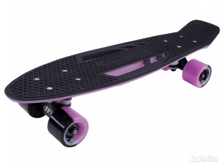 Скейтборд 113328 пластик Shark 22 purple/black