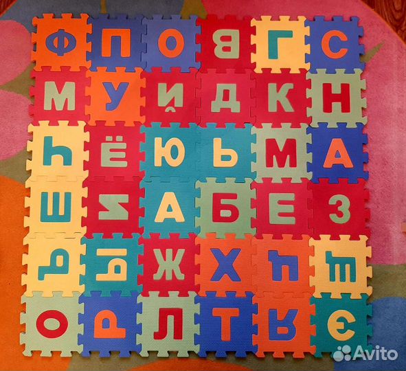 Мягкий коврик пазл (алфавит)