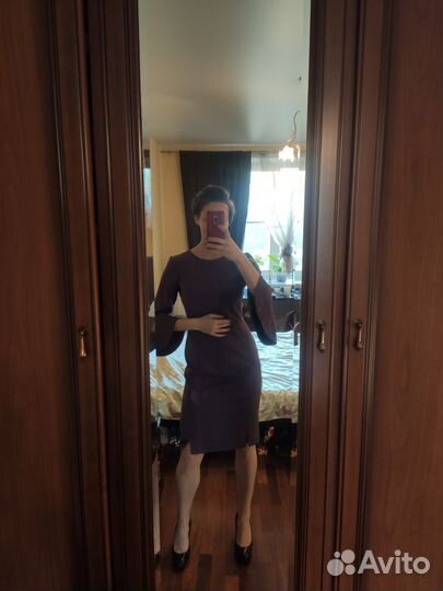 Сиреневое платье 44-46