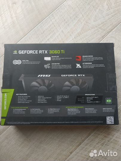Видеокарта rtx 3060 Ti 8Gb