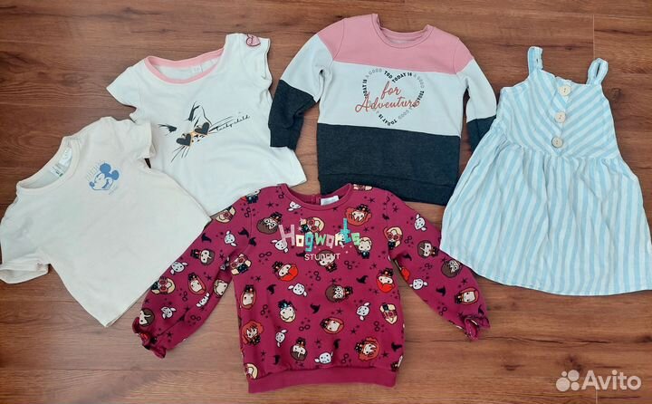 Одежда для девочки пакетом 98 110