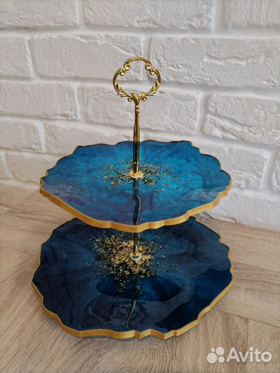 Фруктовница 2х-ярусная этажерка конфетница