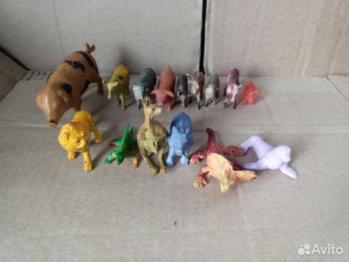 Набор игрушек - фигурки домашних и диких животных
