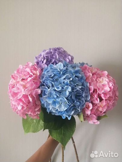 Цветы для творчества, гортензии искусственные