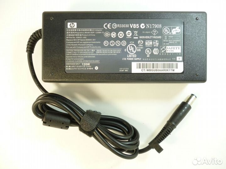 Новый блок питания HP 120W 18.5V 6.5A (7.4x5.0)