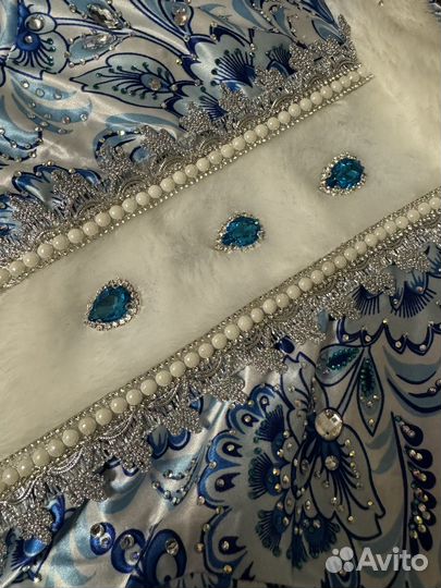 Костюм снегурочки взрослый ручная работа