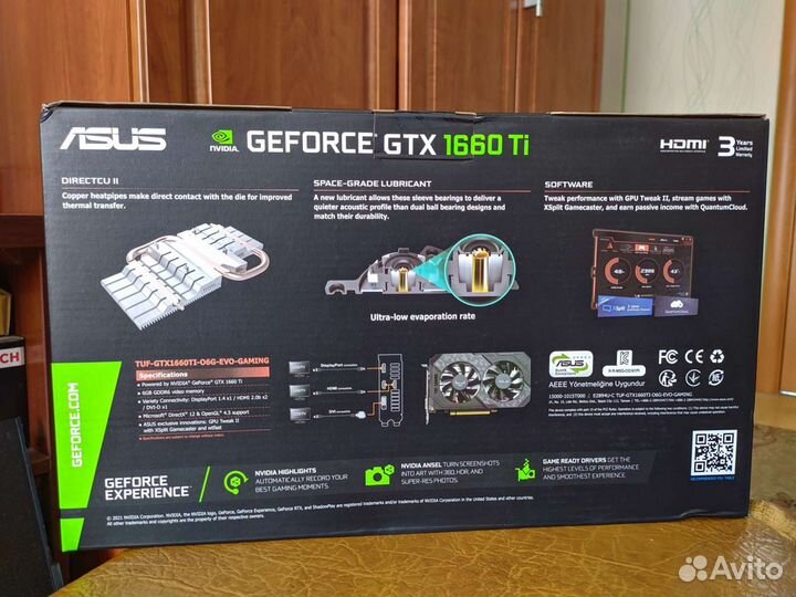 Asus GTX 1660 Ti 6Gb Новая