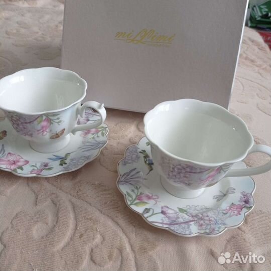 Чайный набор подарочный чашки фарфор