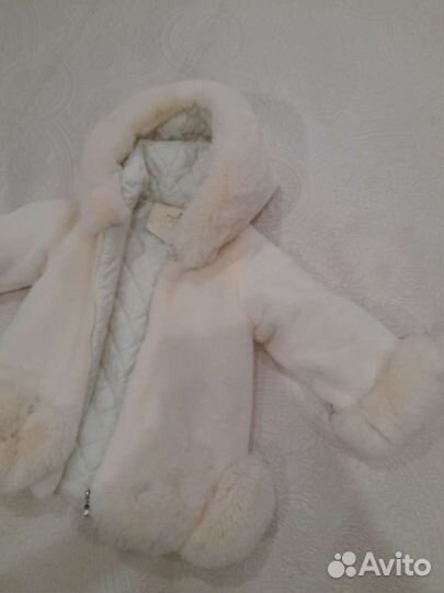 Шубка детская мехавушка межсезонье