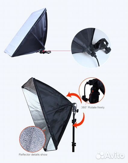 Софтбоксы для видео и фотосъемки (постоянный свет)