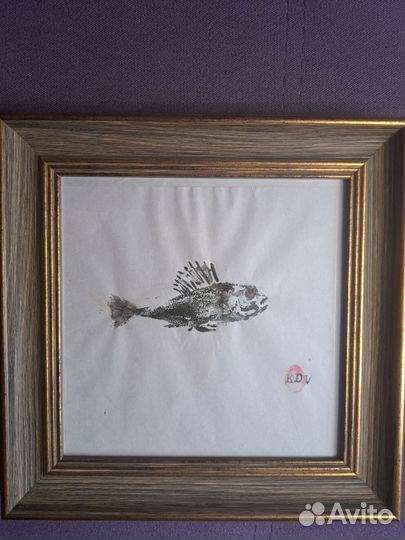 Гетаку, отпечаток рыбы