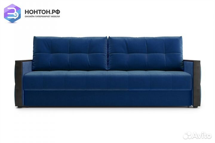 Диван еврокнижка Инсайд 3-х местный темно-синий