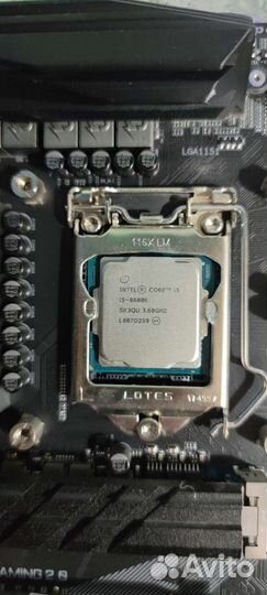 Процессор intel core i5 8600k комплектом