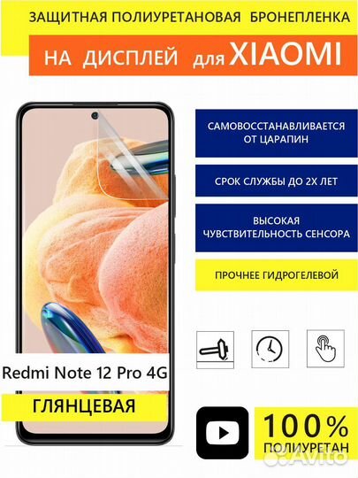 Полиуретановая пленка XIaomi Redmi Note 12 серии