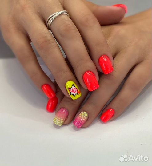 Маникюр, наращивание ногтей,коррекция