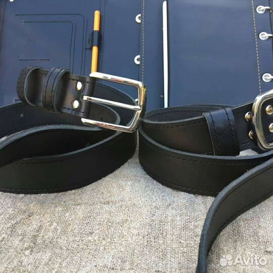 Ремень кожаный ручной работы