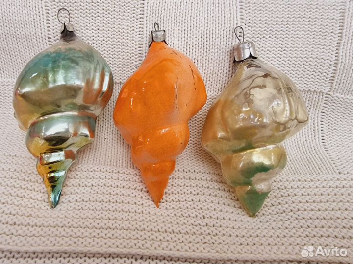 Елочные игрушки ссср.Ракушки