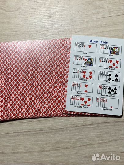 Игральные карты Bee красные