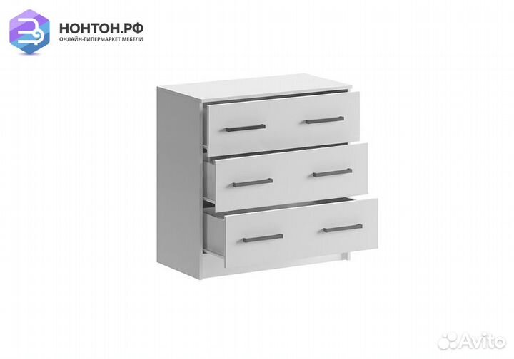 Комод Бася с 3-мя ящиками белый