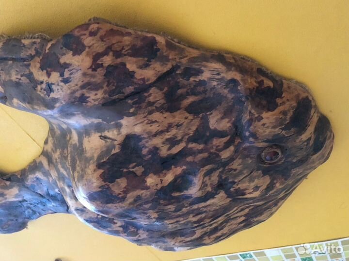 Рыба из коры дерева