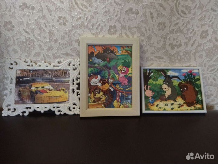 Картины из пазлов в рамке 10х15