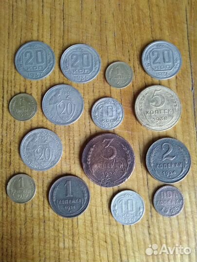 1,2,3,5,10,15,20 коп СССР 24-79 гг пополнение
