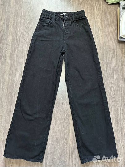 Джинсы широкие трубы прямые палаццо