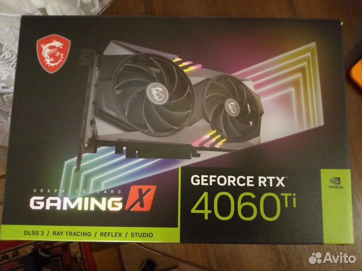 Видеокарта MSI RTX4060 Ti 8Gb Gaming X