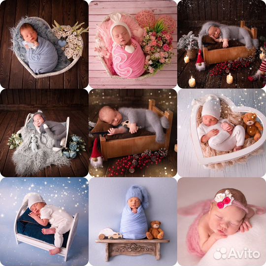 Съёмка новорождённых и малышей постарше