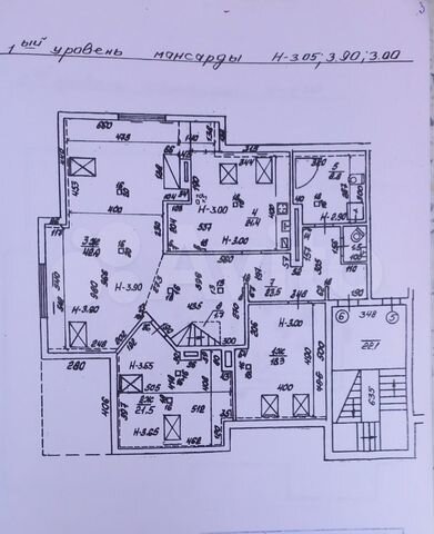 4-к. квартира, 170 м², 3/3 эт.