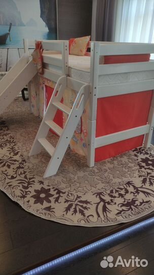 Чердачная кровать Соня с горкой
