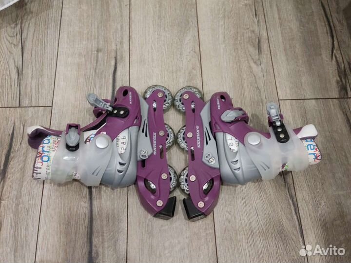 Роликовые коньки детские раздвижные